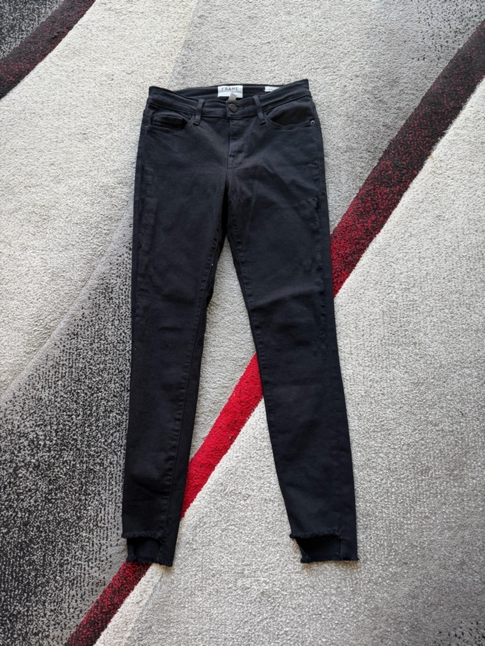 Frame Denim Le Skinny de Jeanne High-Rise Skinny Jeans - Black